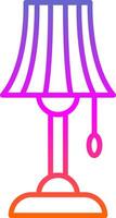 Lamp Line Circle Sticker Icon vector