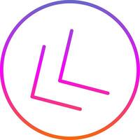 Chevron Line Circle Sticker Icon vector