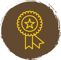 Premium Quality Line Circle Sticker Icon vector