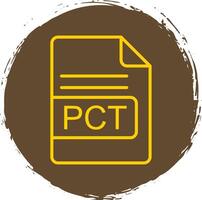 PCT File Format Line Circle Sticker Icon vector