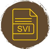 SVI File Format Line Circle Sticker Icon vector