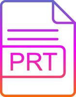 PRT File Format Line Circle Sticker Icon vector