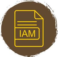 IAM File Format Line Circle Sticker Icon vector