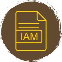 IAM File Format Line Circle Sticker Icon vector