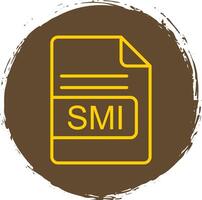SMI File Format Line Circle Sticker Icon vector