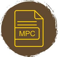 MPC File Format Line Circle Sticker Icon vector