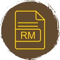 ASF File Format Line Circle Sticker Icon vector