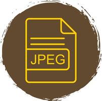 JPEG File Format Line Circle Sticker Icon vector