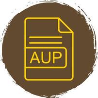 AUP File Format Line Circle Sticker Icon vector