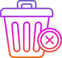 Delete Line Circle Sticker Icon vector