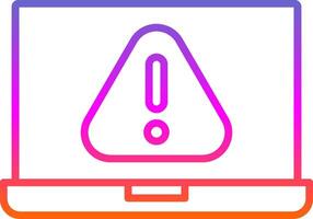 Error Line Circle Sticker Icon vector