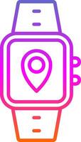 Location Line Circle Sticker Icon vector