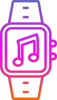 Music Line Circle Sticker Icon vector