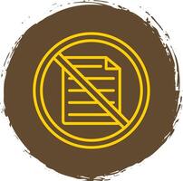 Prohibited Sign Line Circle Sticker Icon vector