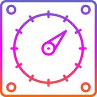 Timer Line Circle Sticker Icon vector