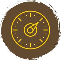 Timer Line Circle Sticker Icon vector