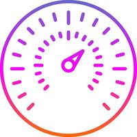 Gauge Line Circle Sticker Icon vector