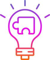 Solution Line Circle Sticker Icon vector