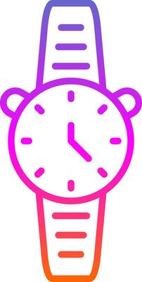Watch Line Circle Sticker Icon