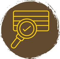 Soil Sampling Line Circle Sticker Icon vector
