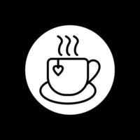 Mug Glyph Inverted Icon Design vector