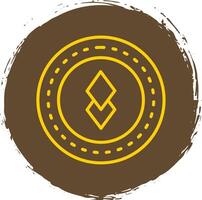 Altcoin Altcoin Line Circle Sticker Icon vector