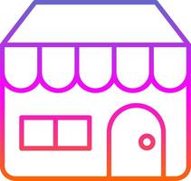 Find A Store Line Circle Sticker Icon vector