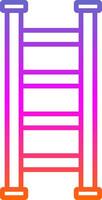 Step Ladder Line Circle Sticker Icon vector