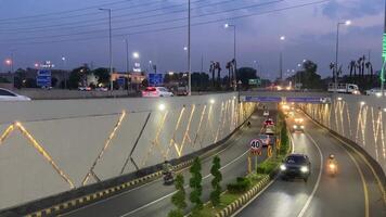 Beautiful view of underpass of traffic in Lahore Pakistan on April 27, 2024 video