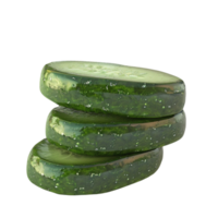 fatiado pepino ,delicioso pepino ai-generativo png