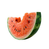 Fresh watermelon slice on transparent background png