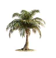Palm Tree on transparent Background. Generative-AI png