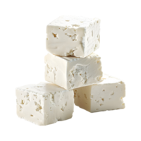 3d le rendu de une Allemagne feta blanc fromage sur transparent Contexte png