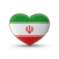 3D realistic Iranian Flag isolated on table flag stand heart to love with Iran hanging table mini stand and location GPS symbolic map flag, National Identity of Iran png