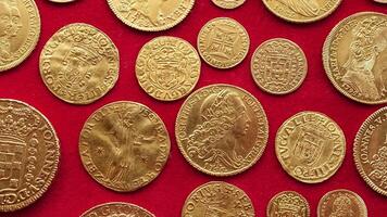 antiguo oro monedas video