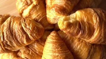 croissants dentro 4k Como fundo video