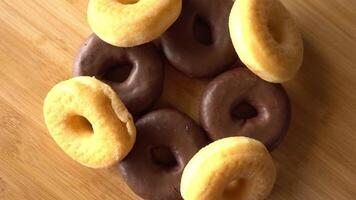 Donuts in Rotation as Background video