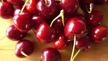 fermer coup de Cerise fruit video