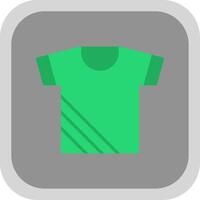 Shirt Flat round corner Icon Design vector