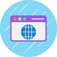 Web Flat Circle Icon Design vector