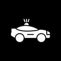 Car Glyph Inverted Icon Design vector