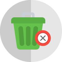 Delete Flat Scale Icon Design vector