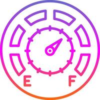 Gauge Line Gradient Icon Design vector