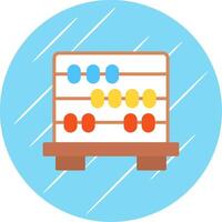 Abacus Flat Circle Icon Design vector