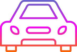 Car Line Gradient Icon Design vector