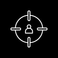 Headshot Line Inverted Icon Design vector