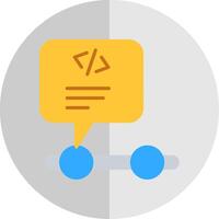 Programming Flat Scale Icon Design vector