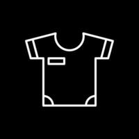 Shirt Line Inverted Icon Design vector