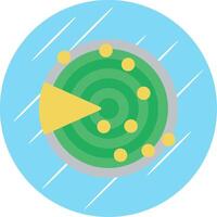 Sonar Flat Circle Icon Design vector