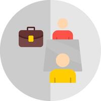 Business Meeting Flat Scale Icon Design vector